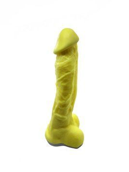 Крафтове мило-член із присоскою Чистий Кайф Yellow size XL, натуральне SO2770 фото
