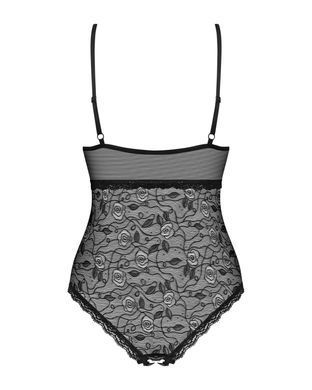 Мереживне боді з доступом Obsessive 818-TED-1 teddy M/L, чорне SO9021 фото