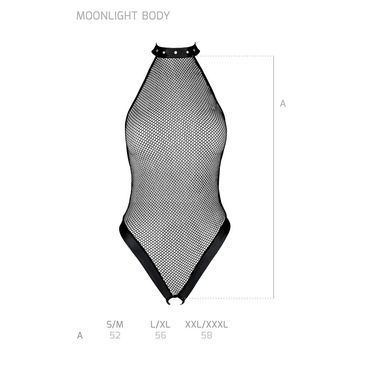 Боді-халтер з відкритим доступом Passion MOONLIGHT BODY XXL/XXXL black SO8450 фото