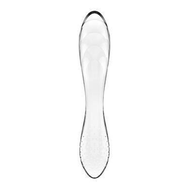Двосторонній скляний дилдо Satisfyer Dazzling Crystal 1 Transparent, дуже міцний, без стопера SO8785 фото