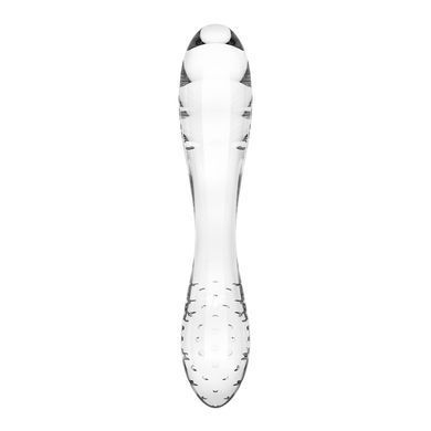 Двосторонній скляний дилдо Satisfyer Dazzling Crystal 1 Transparent, дуже міцний, без стопера SO8785 фото