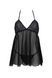 Пеньюар Passion KERRIA CHEMISE black, S/M, мереживний верх, трусики в комплекті SX0489 фото 3