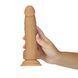 Фалоімітатор ADDICTION Dual Density Silicone Dildo Caramel 8&Prime;, присоска, діаметр 4,3 см, віброкуля в SO8243 фото 6