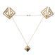 Затискачі для сосків з важкою підвіскою LOCKINK Adjustable Nipple Clamps with Heavy Pendant - Golden SX0846 фото 1