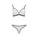 Комплект білизни Passion ORIHIME SET XXL/XXXL, white, стрепи, ліф і трусики EL16409 фото 3