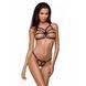 Трусики стрінги зі стреп Passion Exclusive ARMANDA THONG S/M, black PS26805 фото 1