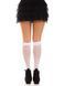 Гольфи ажурні Leg Avenue Sweetheart Ruffle Cuff Knee Highs, білі, малюнок-сердечка SX1049 фото 6