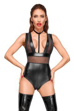 Боді з мокрим ефектом Noir Handmade F183 Powerwetlook body, XXL SX0057 фото
