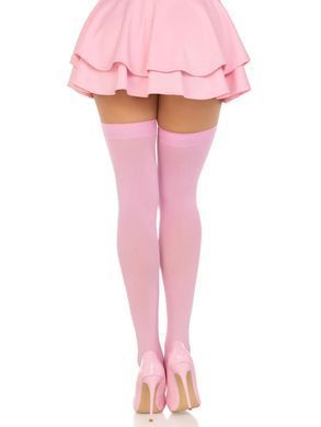Щільні непрозорі панчохи Leg Avenue Opaque Nylon Thigh Highs Pink, One Size SX1711 фото