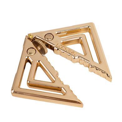 Затискачі для сосків з легкої підвіскою LOCKINK Adjustable Nipple Clamps with Light Pendant - Golden SX0848 фото