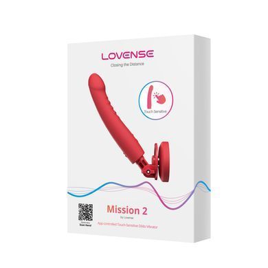 Смарт-міні секс-машина Lovense Mission 2 Vibrating suction cup dildo, 6500 вібрацій/хв, Touch Sense SX1306 фото