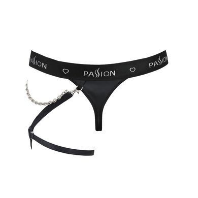 Чоловічі трусики танга з підв&rsquo;язкою Passion 058 THONG BILL S/M Black SO7637 фото