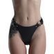 Трусики з натуральної шкіри Feral Feelings - String Bikini Black SO9423 фото 2