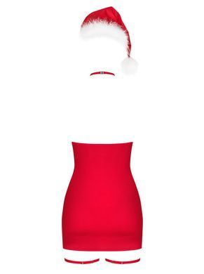 Сорочка Obsessive Kissmas chemise red L/XL SX1157 фото