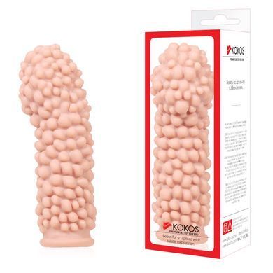 Насадка на член Kokos Extreme Sleeve ES.08 розмір M, потовщувальна, стимулюючий рельєф SO1818 фото