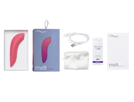 Вакуумний смарт-стимулятор для пар We-Vibe Melt Coral, зручно поєднувати з проникним сексом SO6927 фото