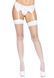 Панчохи-сітка для кріплення на пояс Leg Avenue Nylon Fishnet Thigh Highs One size, White SO7965 фото 1
