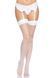 Панчохи-сітка для кріплення на пояс Leg Avenue Nylon Fishnet Thigh Highs One size, White SO7965 фото 5