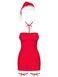 Сорочка Obsessive Kissmas chemise red L/XL SX1157 фото 3