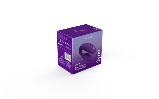 Смарт-вібратор для пар We-Vibe Sync 2 Purple, 10 віброрежимів, пульт ДК SO8762 фото