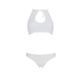 Комплект із бра, трусиків з ажурним декором та відкритим кроком Passion URSULA SET XXL/XXXL, white SO5846 фото 3